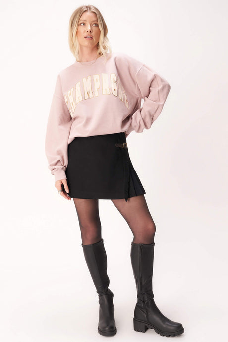 Champagne Oversized Sweatshirt GRAPHICS Project Social T 