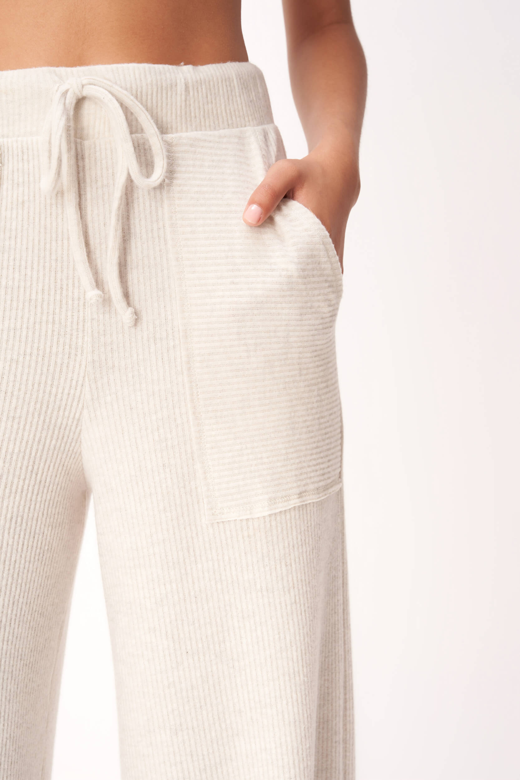 Essential Cozy Rib Pant - Oatmeal – PROJECT SOCIAL T