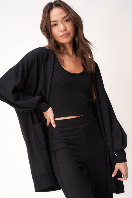 Just Relax Cozy Seamed Cardigan CARDIGAN Project Social T 