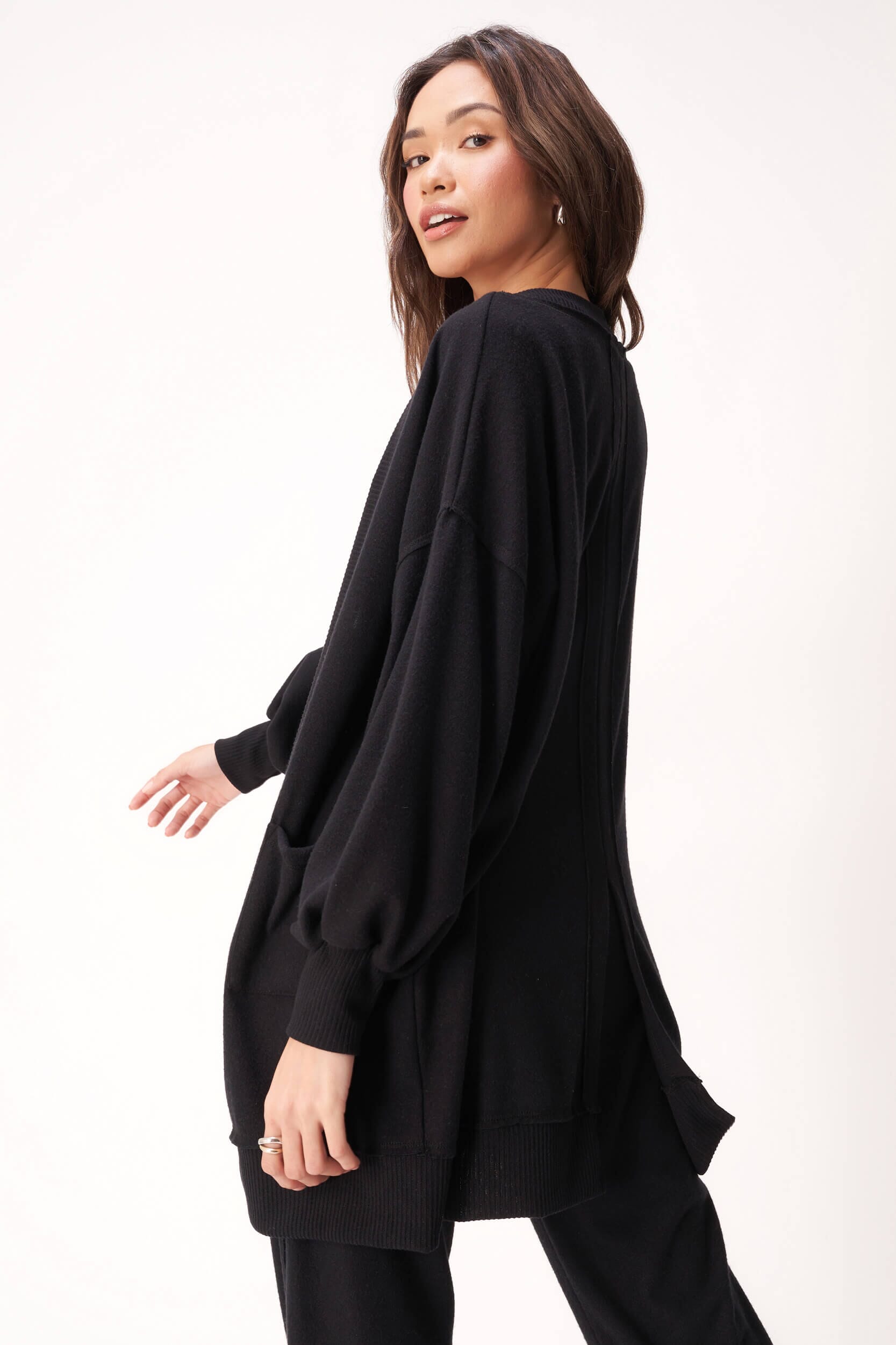 Just Relax Cozy Seamed Cardigan – PROJECT SOCIAL T
