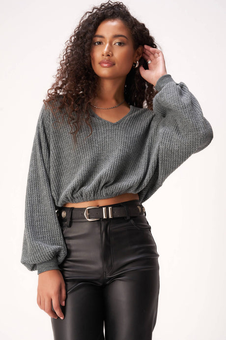 Moxie Cozy Thermal Bubble Top LONG SLEEVE Project Social T 