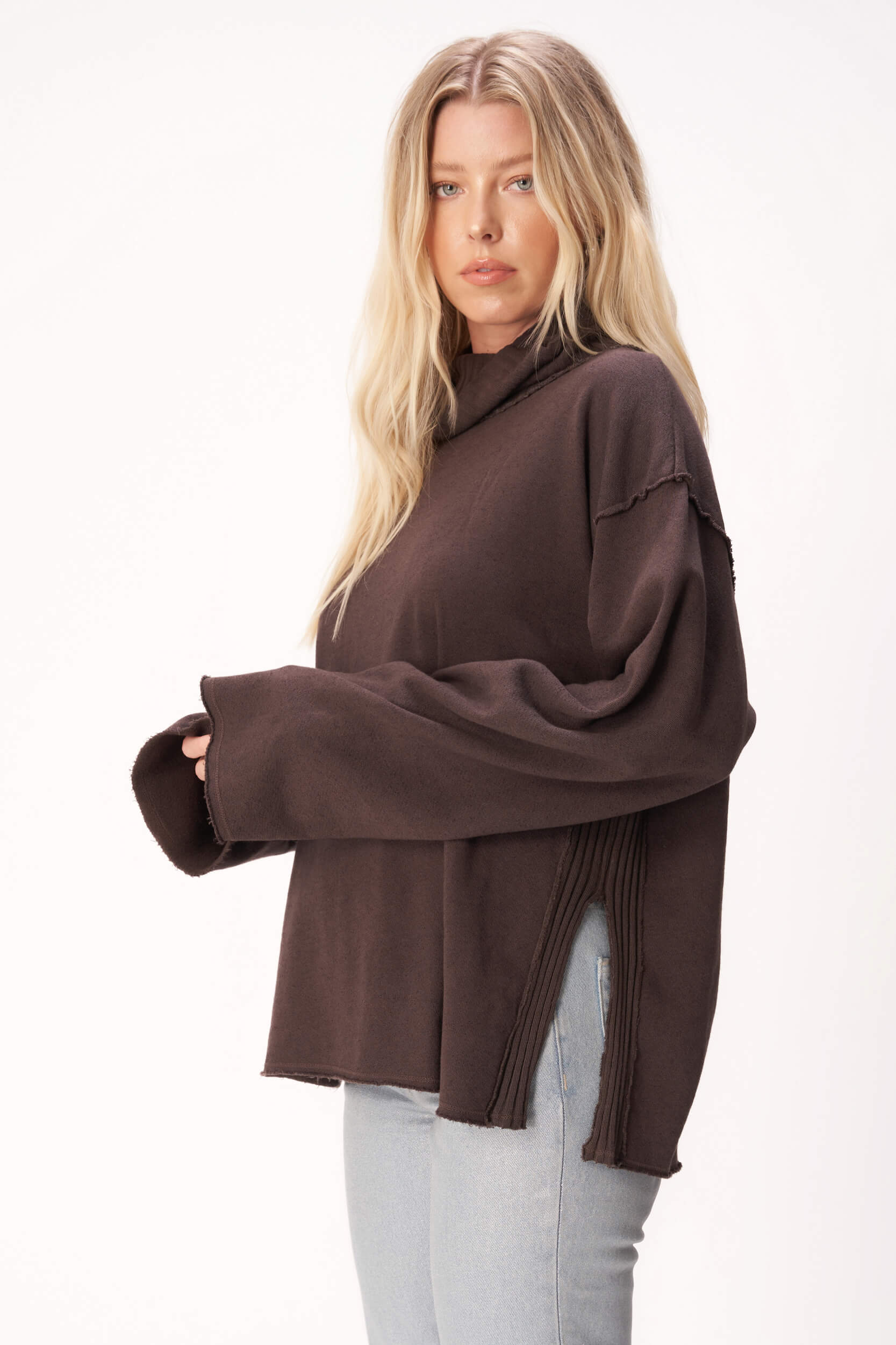 Funnel neck sweatshirts online