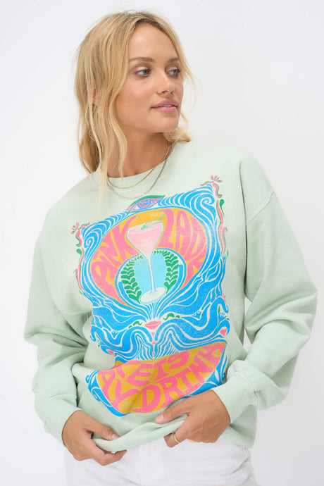 Pink Lady Oversized Sweatshirt GRAPHICS Project Social T 