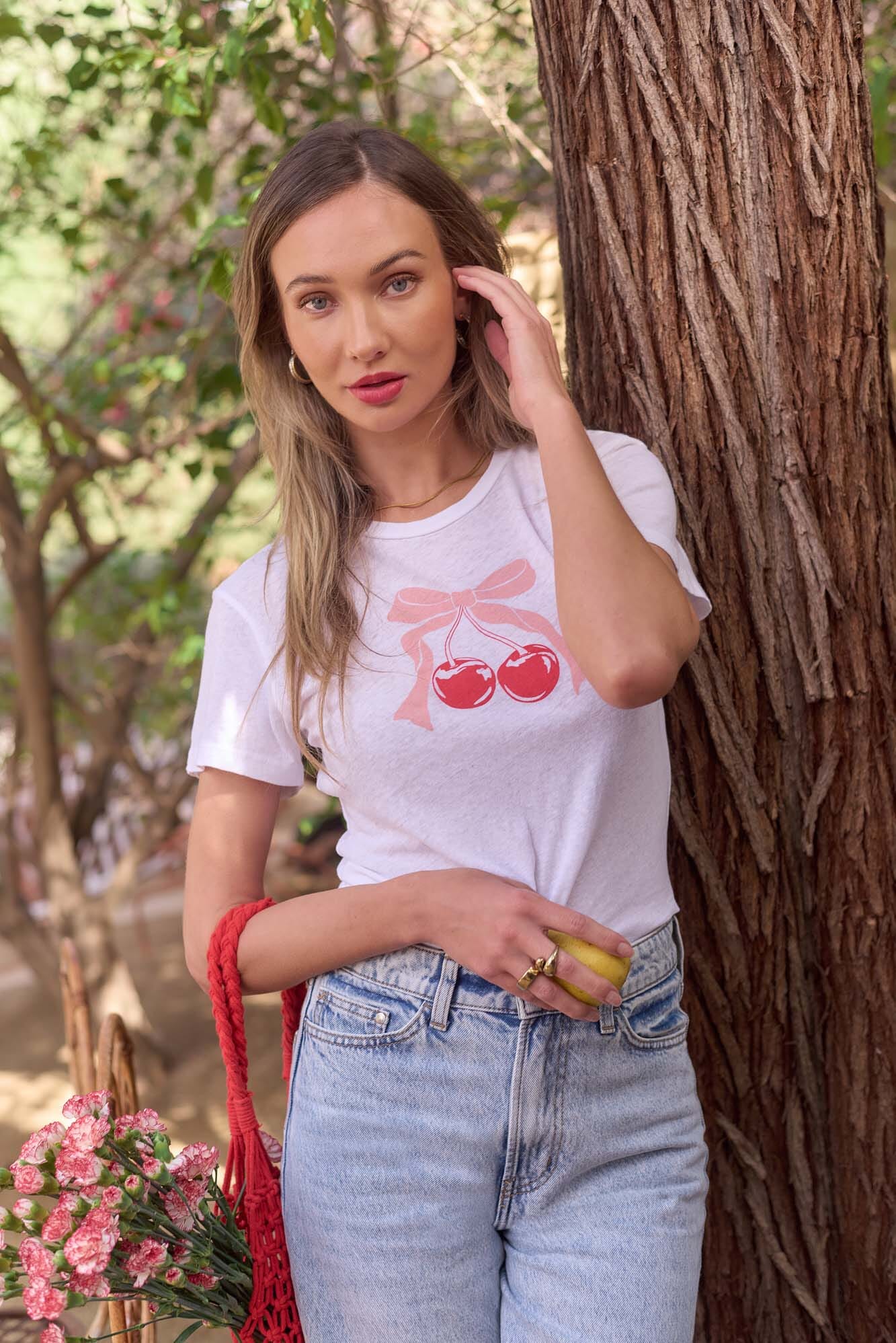 Double Cherries Baby Tee – PROJECT SOCIAL T