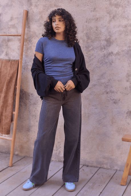 Izzie Ruched Baby Tee TEE Project Social T 