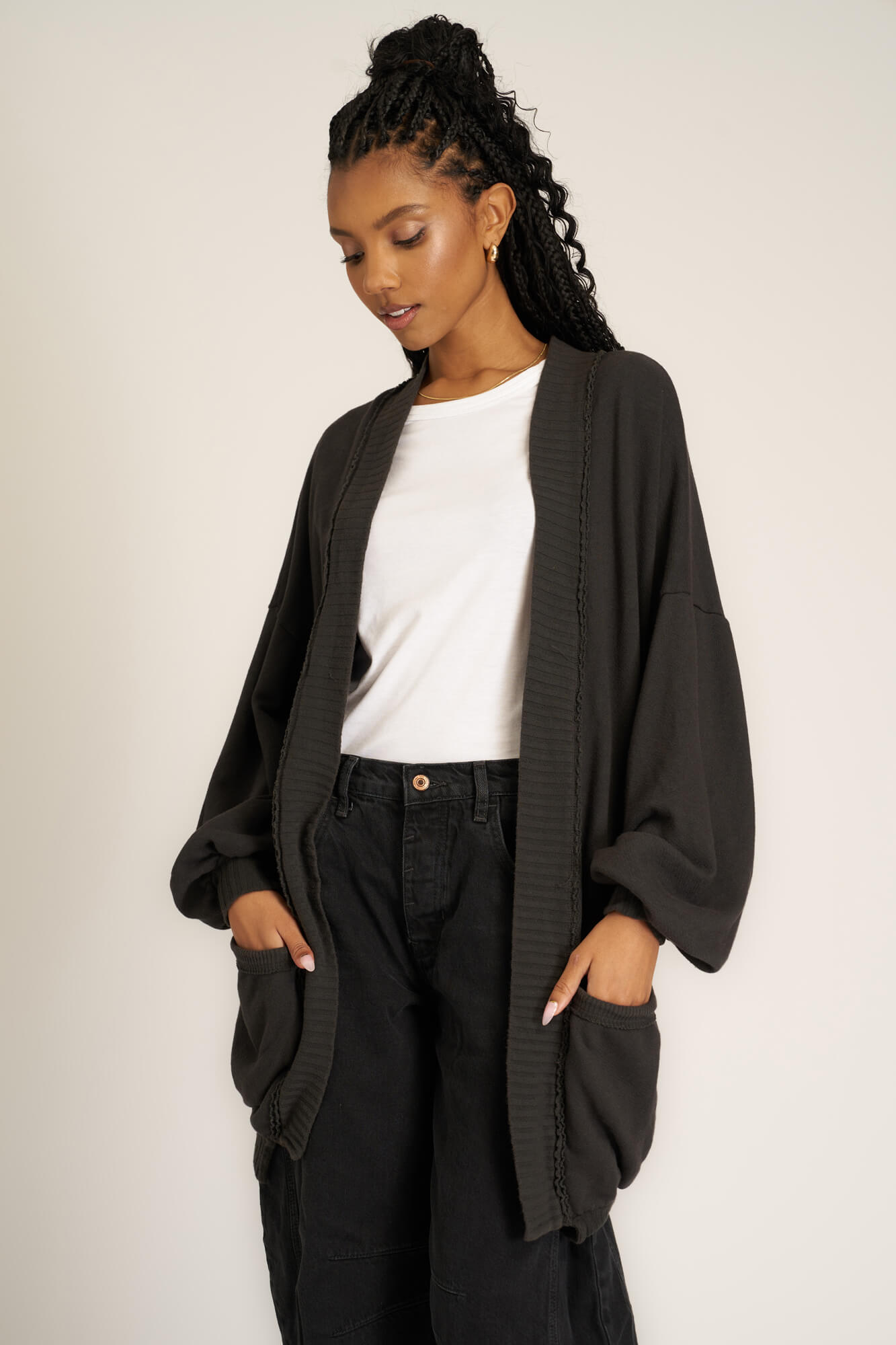 Vintage black cardigan cheap