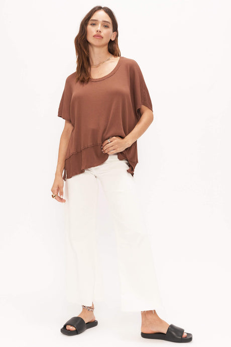 Dalette Scoop Relaxed Rib Tee TEE Project Social T 
