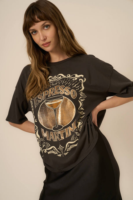 Espresso Martini Foil Perfect BF Tee GRAPHICS Project Social T 