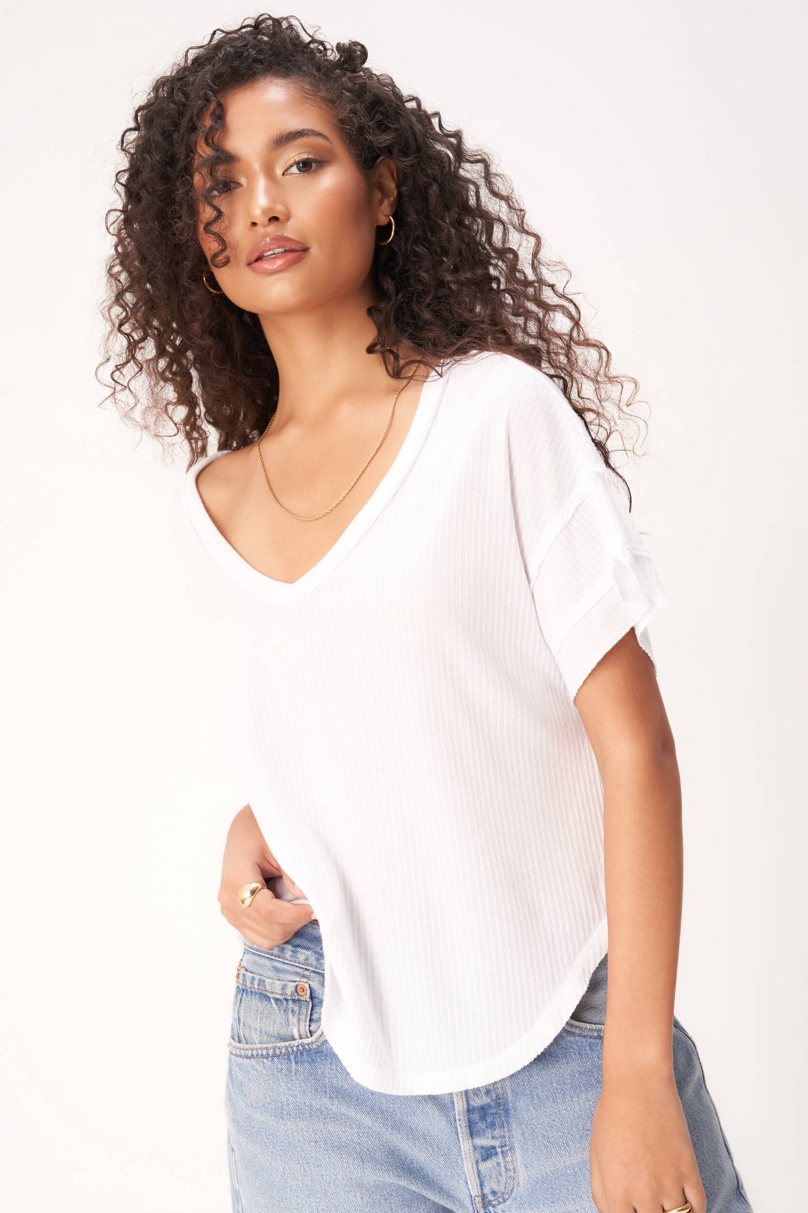 Pointelle Tee