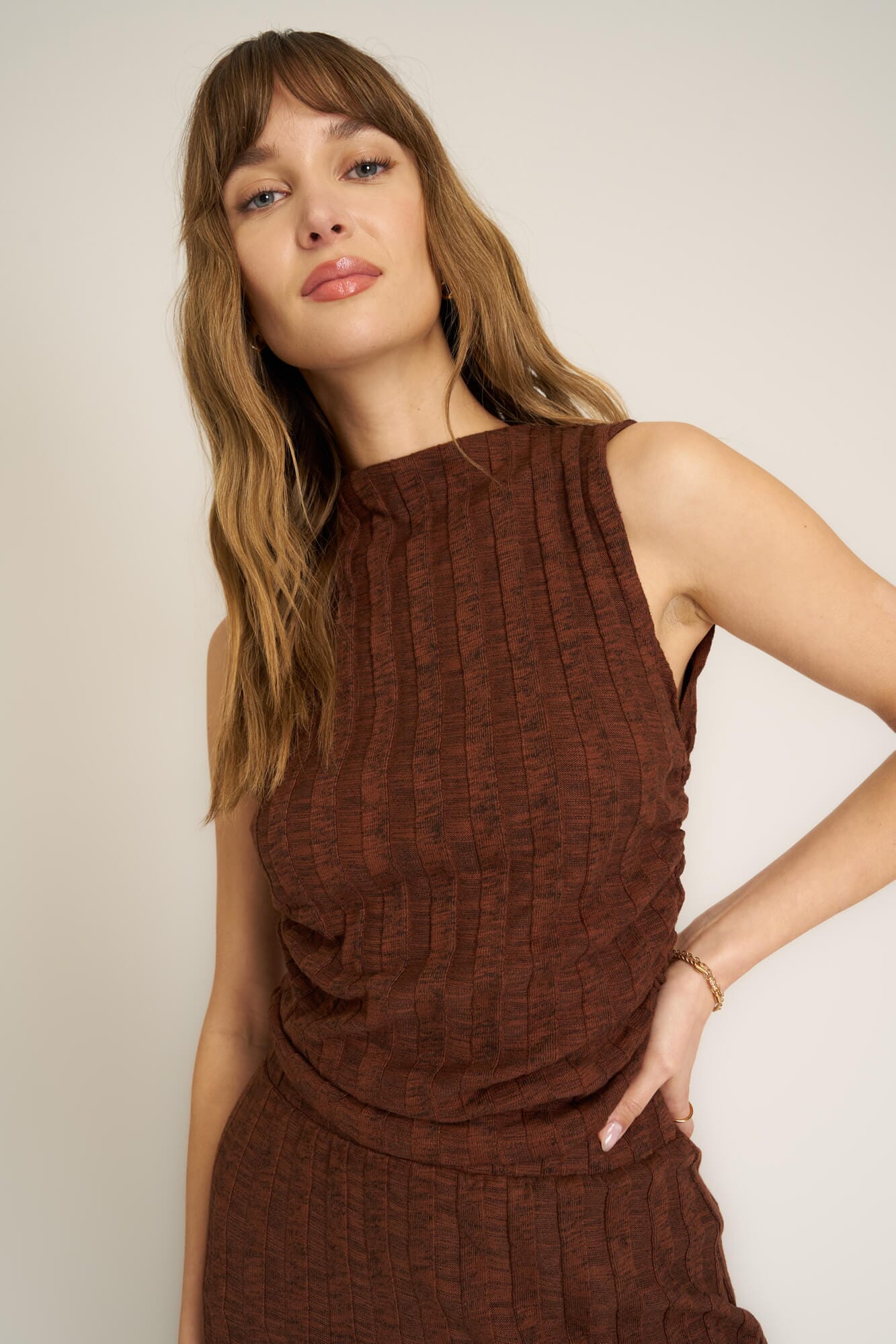 Giorgia Funnel Neck Sweater Rib Tank – PROJECT SOCIAL T