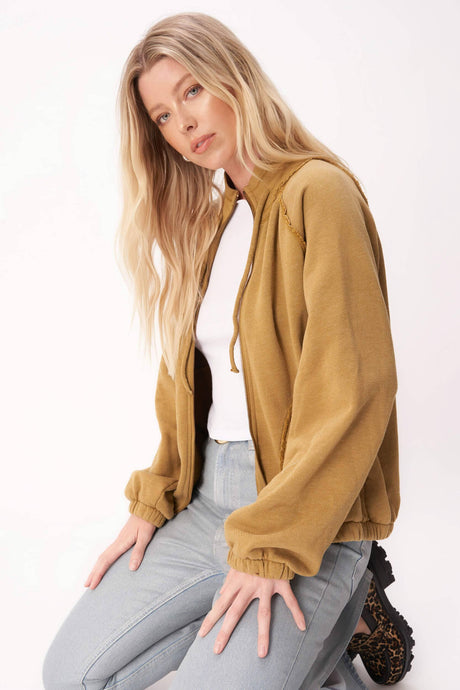 Go Get 'Em Zip Front Jacket CARDIGAN Project Social T 