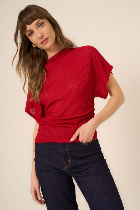 Holly Funnel Neck Dolman Tee TEE Project Social T 