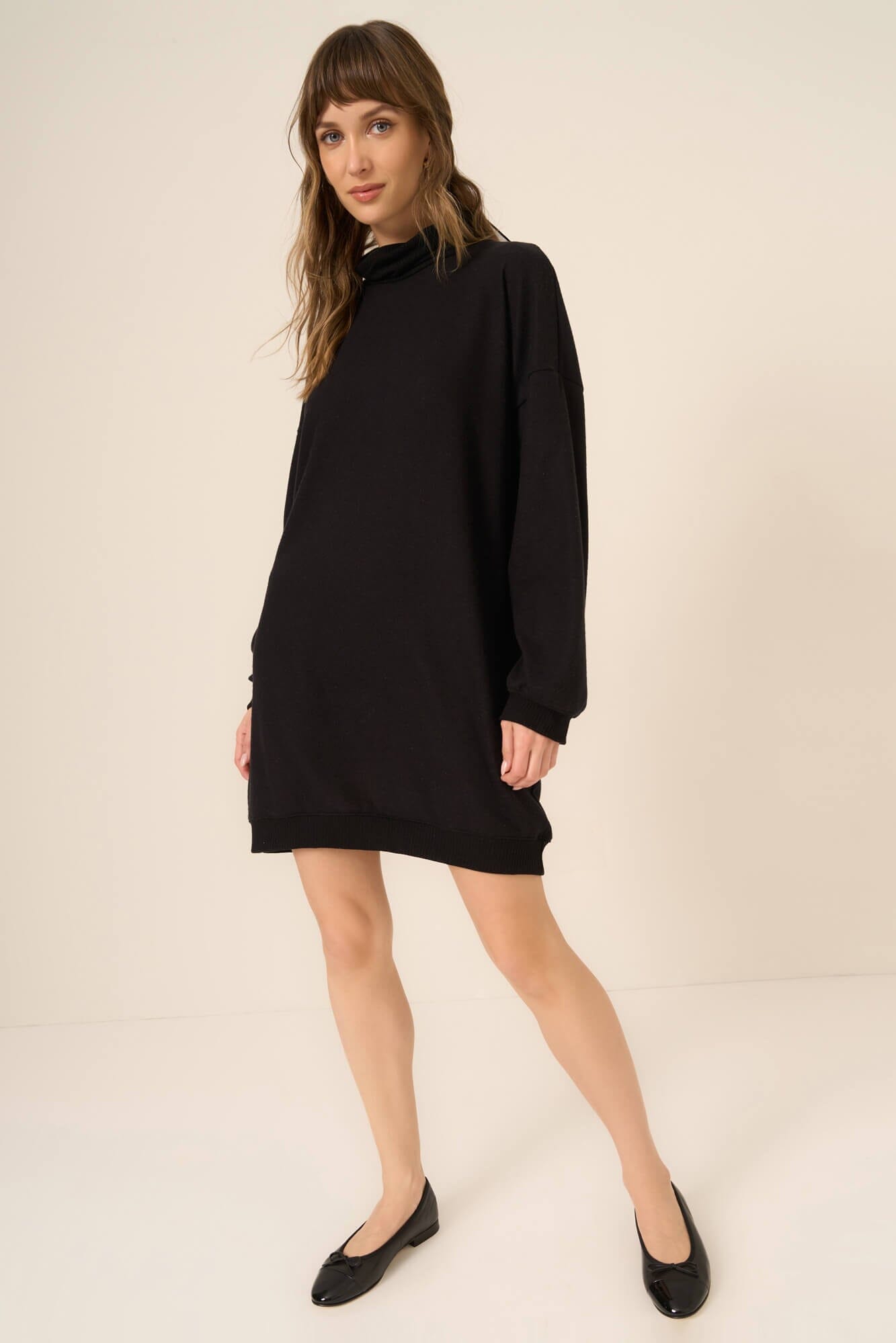 Kai Funnel Neck Cozy Dress – PROJECT SOCIAL T