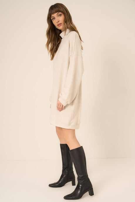Kai Funnel Neck Cozy Dress DRESS Project Social T 