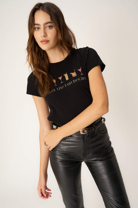 Let The Fun Be Gin Baby Tee GRAPHICS Project Social T 