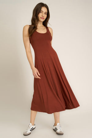 princess polly baby blue dress Knitted Milano midi dress in brown