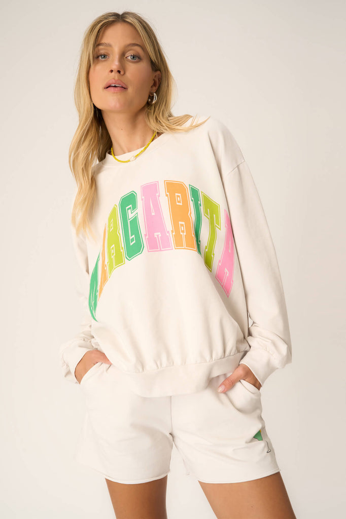 White graphic sweatshirt hotsell