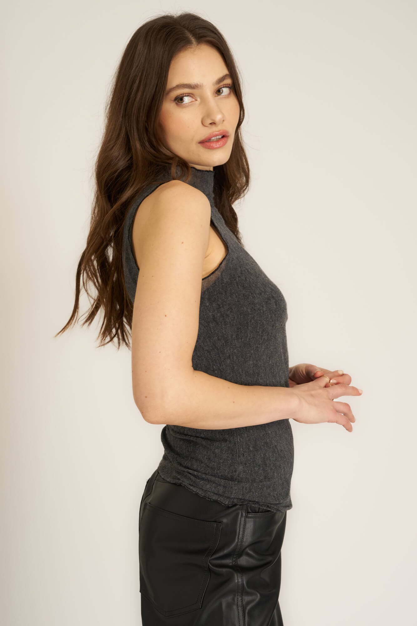 On The Town Layered Mesh Tank – PROJECT SOCIAL T