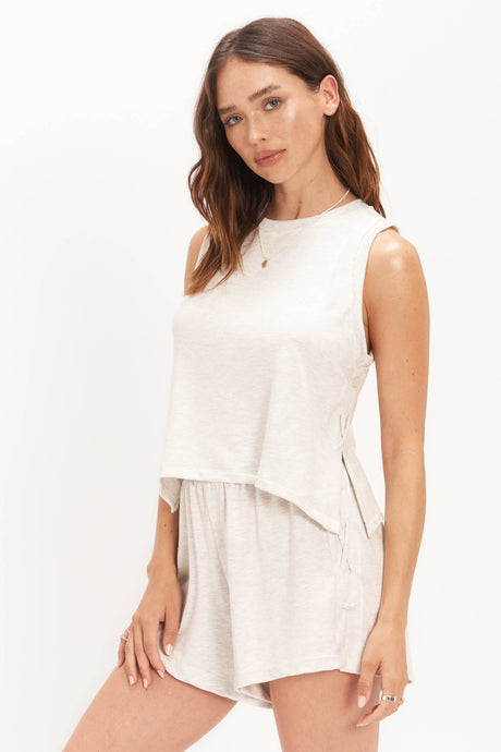 Rumors Side Lace Up Tank TANK Project Social T 