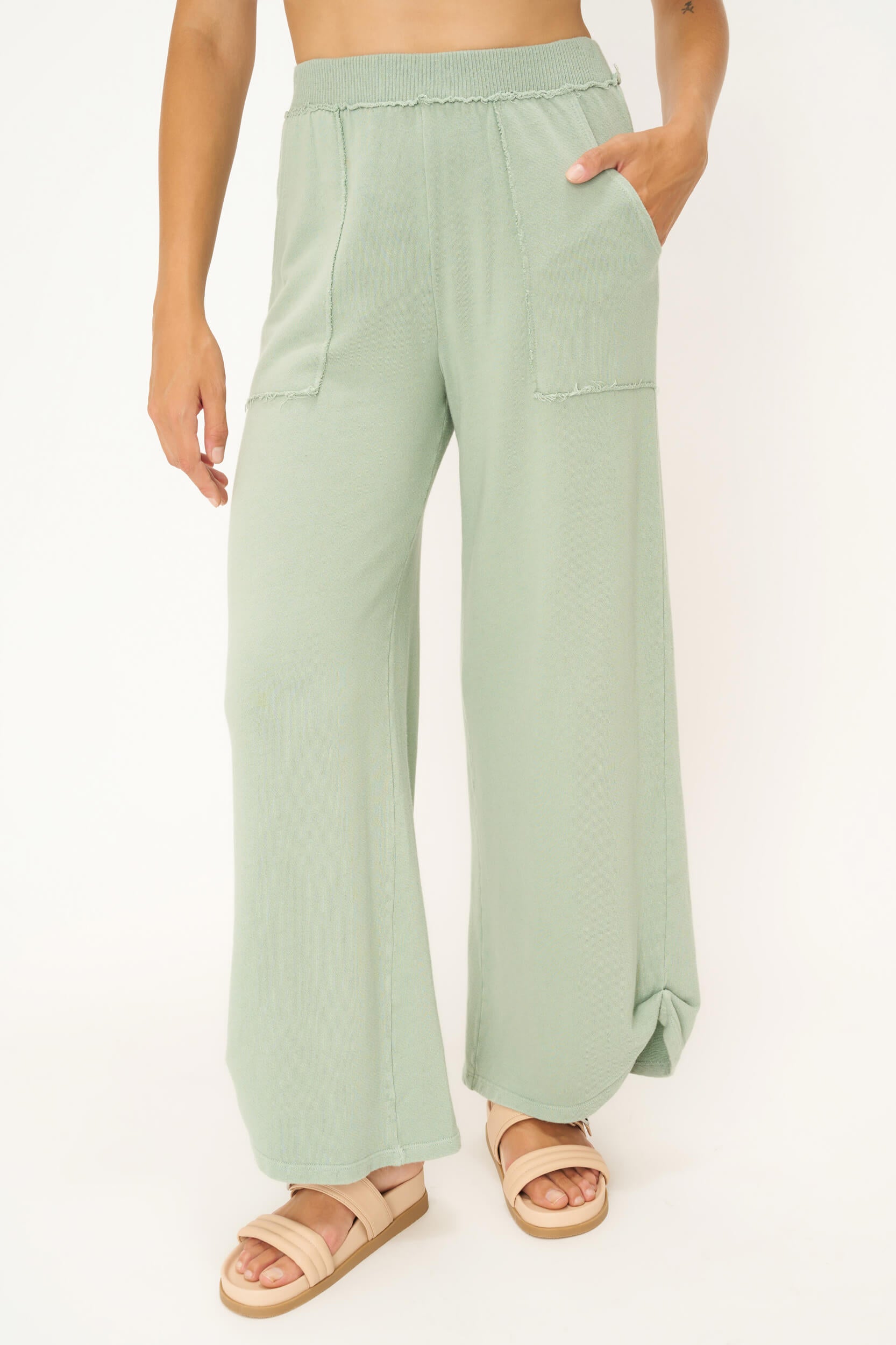 Siesta Wide Leg Pant - Endless Sky – PROJECT SOCIAL T