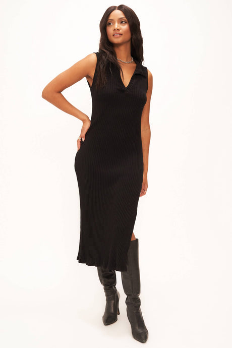 Smooth Operator Collared Sweater Rib Dress DRESS Project Social T 