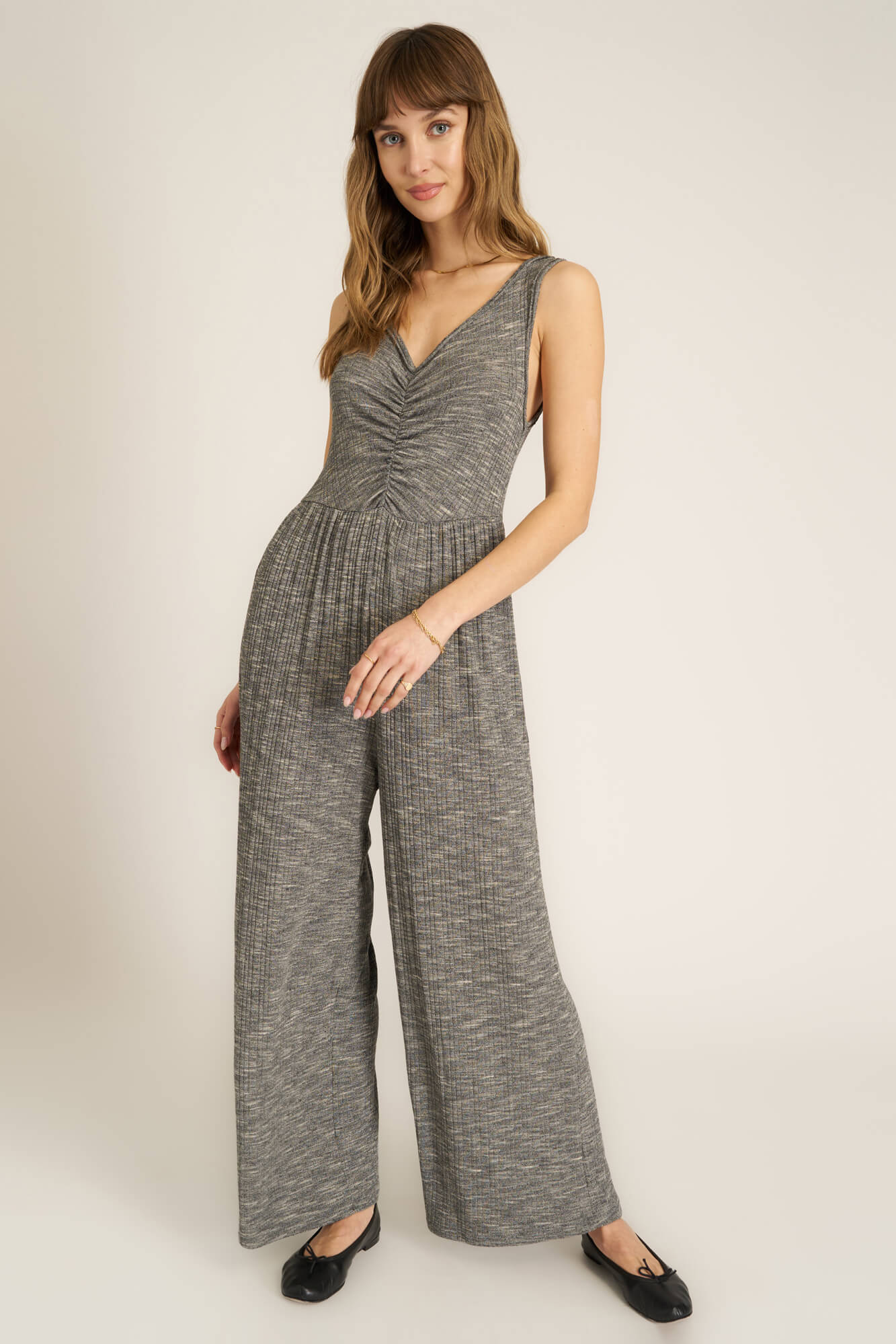 Ruched jumpsuit on sale