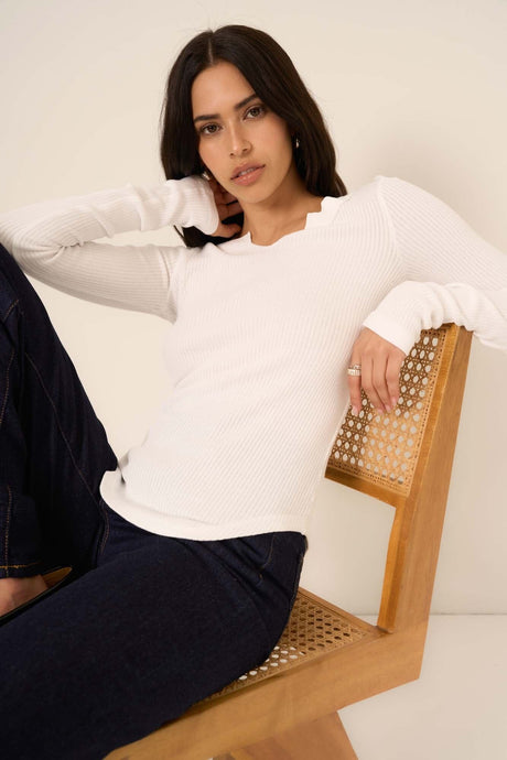 The Comeback Notch Neck Long Sleeve LONG SLEEVE Project Social T 