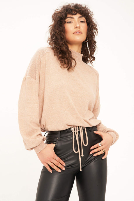 Veda Cozy Mock Neck LONG SLEEVE Project Social T 