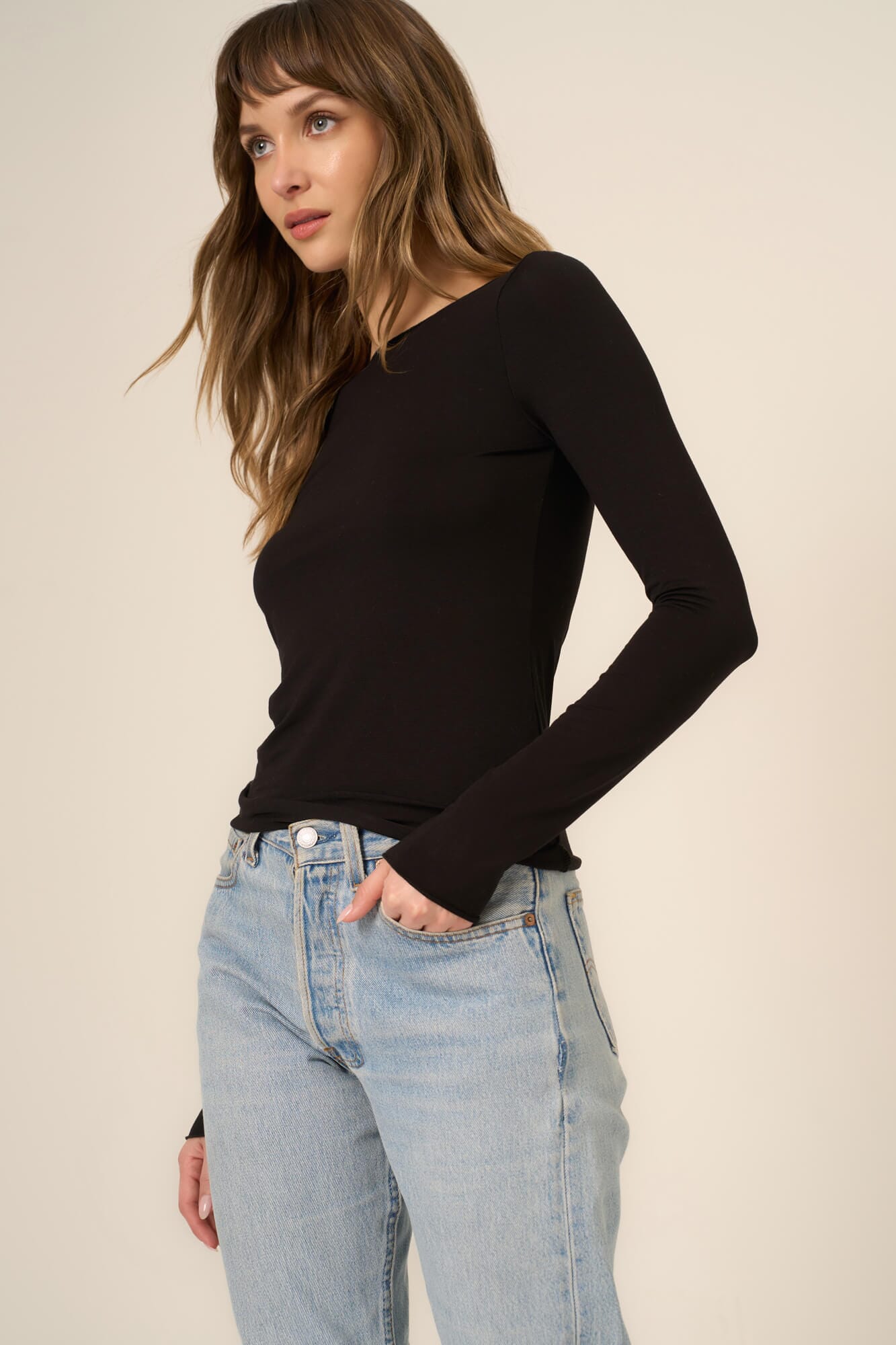 Vera Boat Neck Long Sleeve – PROJECT SOCIAL T