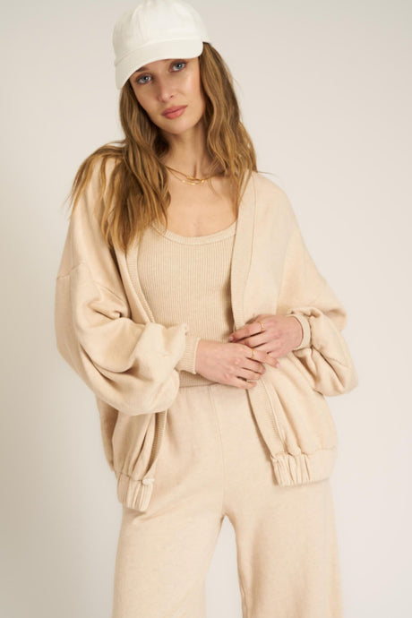 Warming Up Fleece Open Front Cardi CARDIGAN Project Social T 