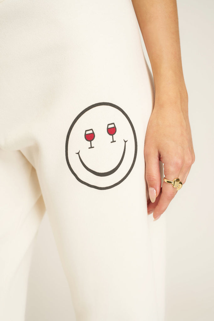 Wine Eyes Jogger in Cozy Cream
